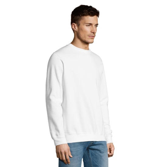 SOLS Uniseks Adult New Supreme Sweatshirt (Wit) - Image 3