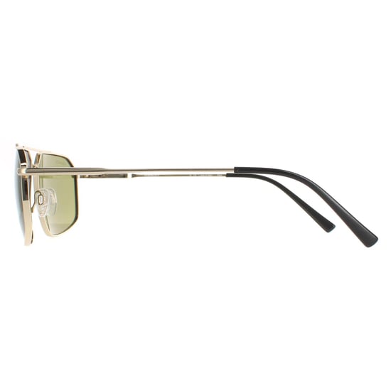 Serengeti Aviator Mens Shiny Light Gold  Mineral Green 555nm Wayne