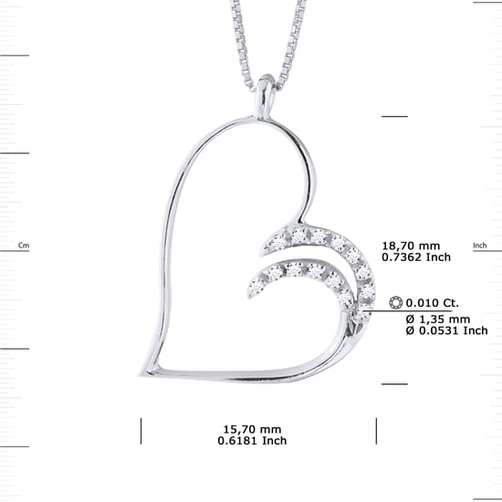 DIADEMA - Necklace with Diamonds - White Gold