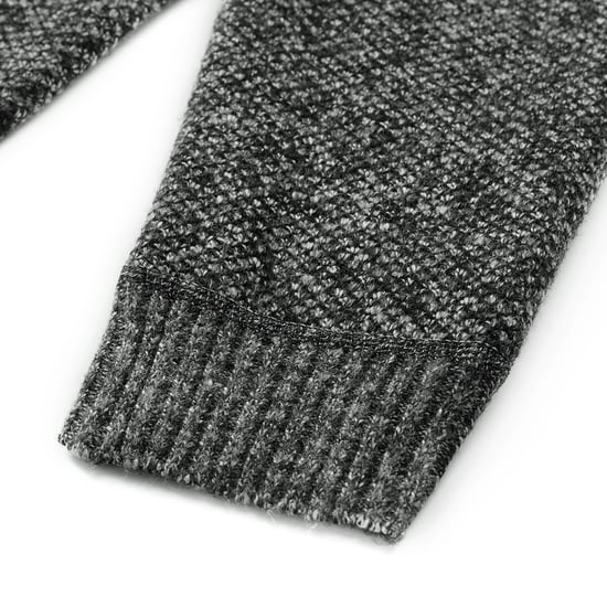 Herenvest met opstaande kraag en knoop met twee zakken voor de winter, donkergrijs - Image 6