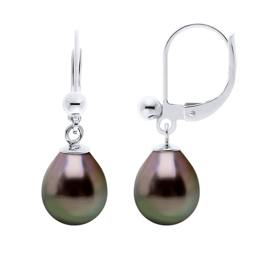 DIADEMA - Earrings - Silver and Real Tahitian Pearls