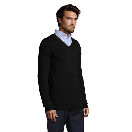 SOLS Heren Glory Sweater Top (Zwart) - Image 3