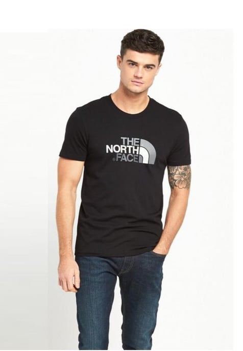 The North Face Heren T Shirt SS Easy Tee Zwart - Image 3