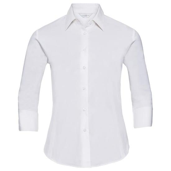 Russell Collection Dames/Dames Easy-Care 3/4 mouw Formeel Overhemd (Wit) - Image 1