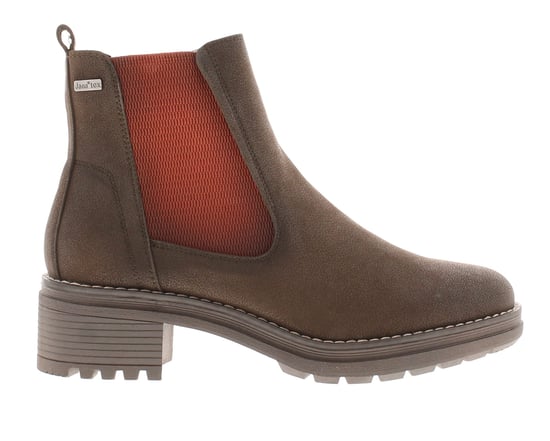 Jana Womens Ankle Boots Judey Slip On mocca