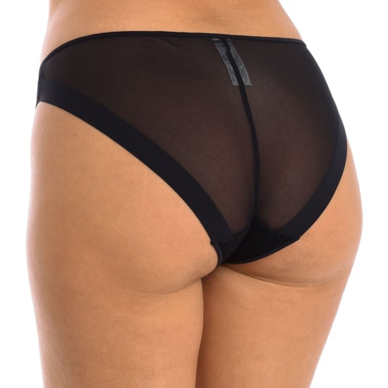 Micro tulle bikini bottom with herringbone design for women, model 3095. Elegant, soft and with a perfect fit.