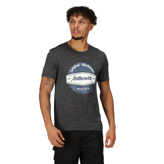Regatta Mens Original Moisture Wicking T-Shirt (Seal Grey)