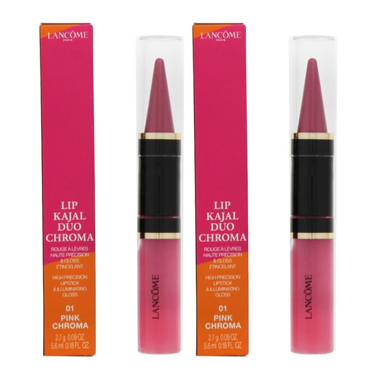 Lancome Lip Kajal Duo Chroma 01 Pink Chroma Lip Stick + Gloss 2.7g