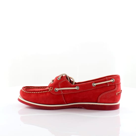 Timberland Classis Boot 2 Oog Rood Leer Veterschoenen Dames 8866R - Image 3