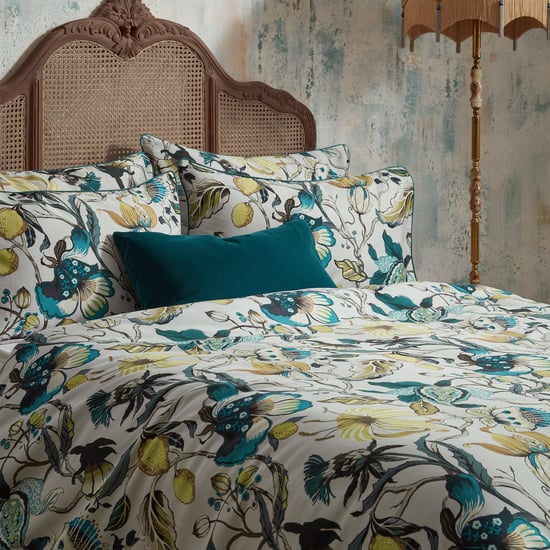 EW by Edinburgh Weavers Morton Floral Premium Cotton Sateen Duvet Cover Set