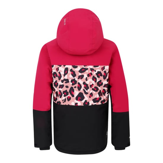 Dare 2B Childrens/Kids Traverse II Cheetah Print Ski Jacket (Berry Pink/Dusty Rose)