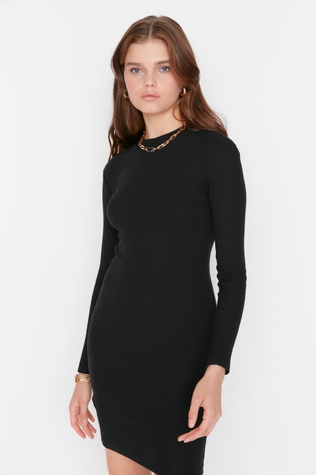 Trendyol Vrouw/Meisje  Staande kraag Bodycon Mini Jurk - Image 5