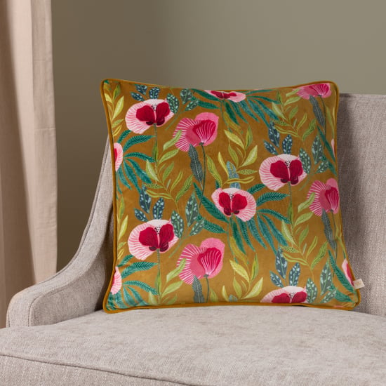 Wylder House Of Bloom Poppy Piped Cushion