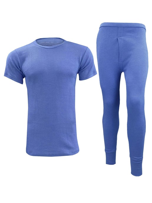 Enzo | Mens Thermal Set Short Sleeve Top & Bottom