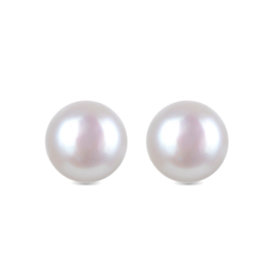 Luxenter oorbellen, basis 925 sterling zilver en witte parel met gerhodineerde afwerking - Image 1