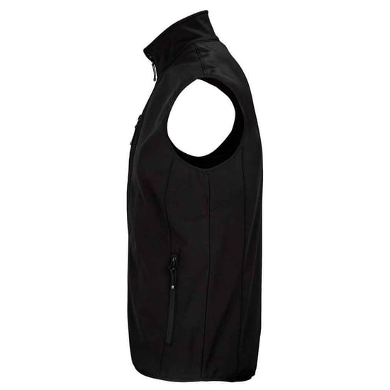 SOLS Heren Falcon Softshell gerecyclede bodywarmer (Zwart) - Image 2