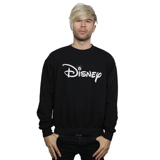 Disney Heren Mickey Mouse Hoofd Logo Sweatshirt (Zwart) - Image 2