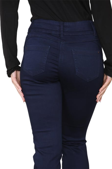M&Co Womens Lift & Shape Slim Leg Jeans in Indigoblauw - Image 5