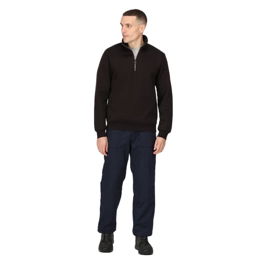 Regatta Mens Pro Quarter Zip Sweatshirt (Black)