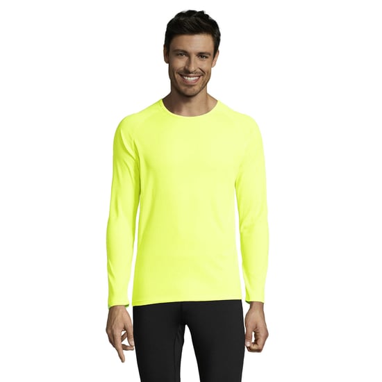 SOLS Heren Sport T-shirt met lange mouwen (Neon geel) - Image 1