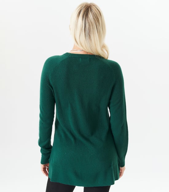Fijngebreide oversized trui met ronde hals - Image 4