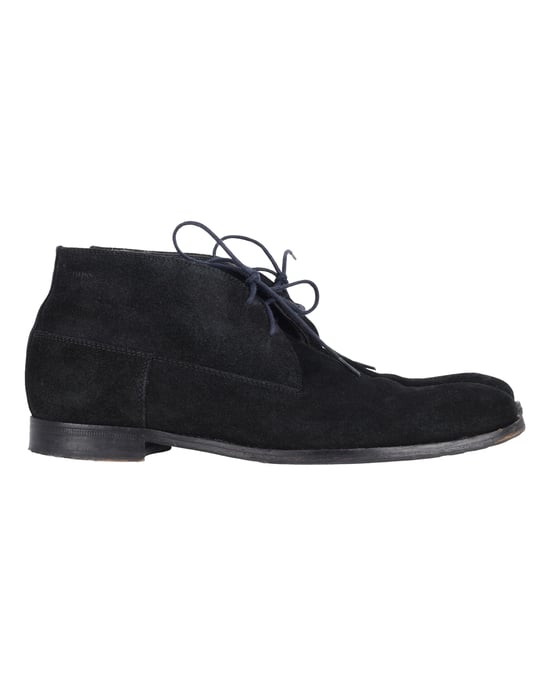 Hugo Boss Desert Veterschoenen Enkellaarsjes in Zwart Suède - Image 1
