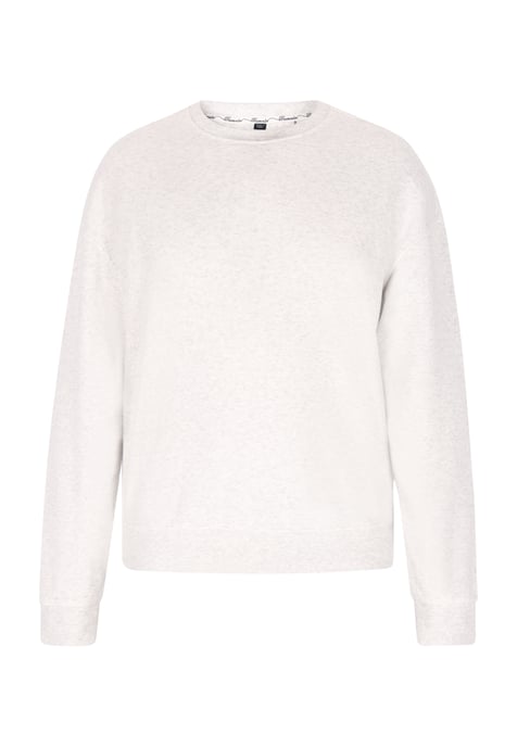 Dreimaster Sweatshirt Heren wol wit melange - Image 1