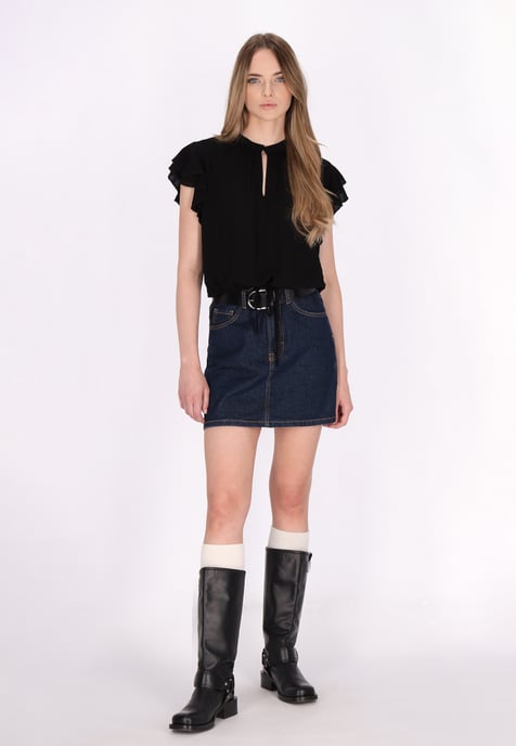 Dreimaster Blouse Dames zwart - Image 2