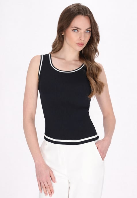 Dreimaster Top vrouwen marine - Image 3