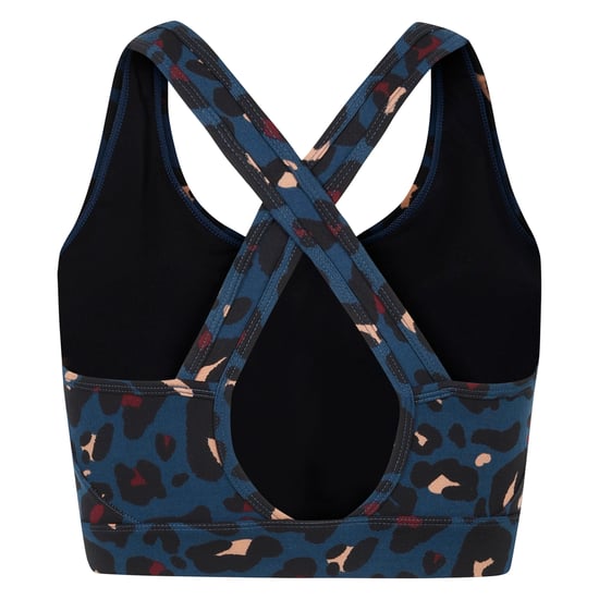 Dare 2B Dames/Dames Swift II Sportbeha met dierenprint (Maanlicht Denim) - Image 2