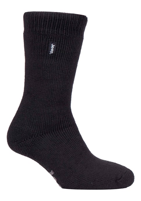 Heren Thermische Buitensokken voor de Winter | Jeep | Warme Zware Sokken | Ideaal voor Wandelen - Zwart - Image 1