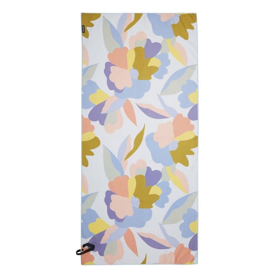 Regatta Abstract Floral Microfibre Beach Towel (Blue/Pink)
