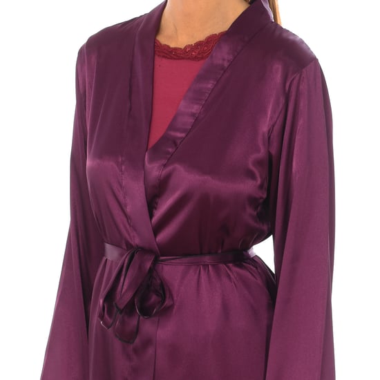Cross 3/4 sleeve robe with drawstring closure 2116 woman