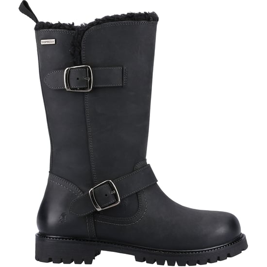 Hush Puppies Winnie Leren Vrouwen Laarzen Zwart - Image 5