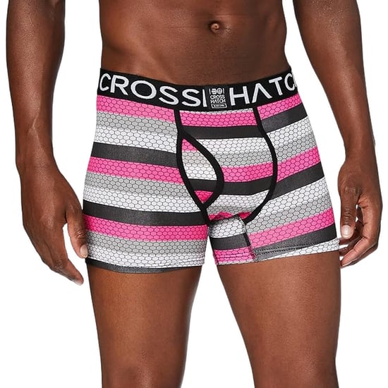 Crosshatch Heren Crystaline Boxershorts (Set van 3) (Fuchsia/Zwart/Grijs) - Image 3