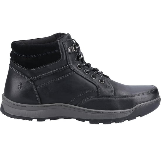Hush Puppies Heren Grover Leren Laarzen (Zwart) - Image 3