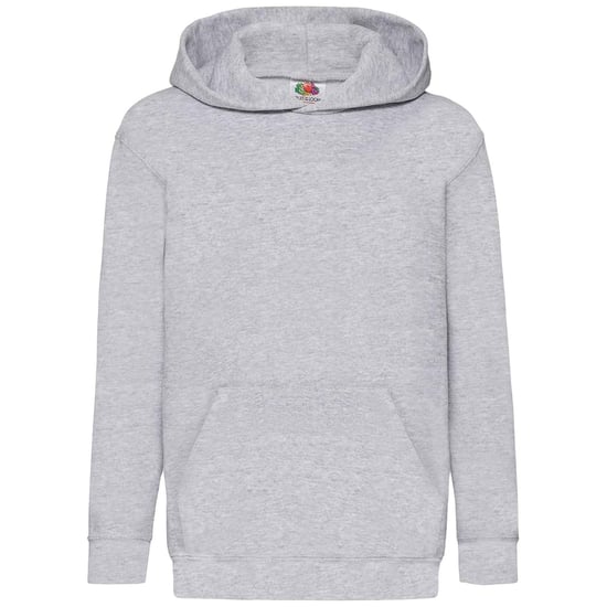 Fruit Of The Loom Kids Unisex Classic 80/20 Hoodie (Heide Grijs) - Image 1