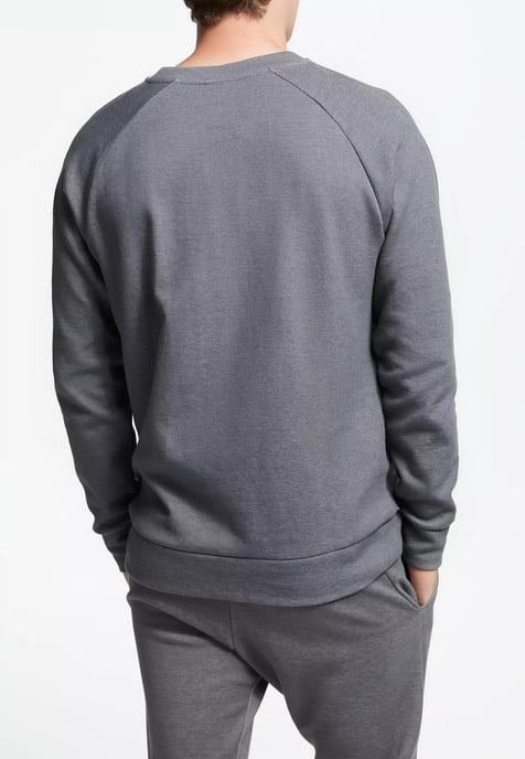 Nike Sportswear Optic Heren Fleece Crew Tracksuit in Grijs - Image 3