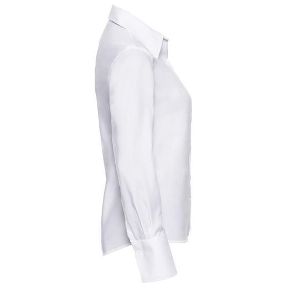 Russell Collectie Dames/Dames Lange Mouw Ultiem Niet-Ijzershirt (Wit) - Image 3