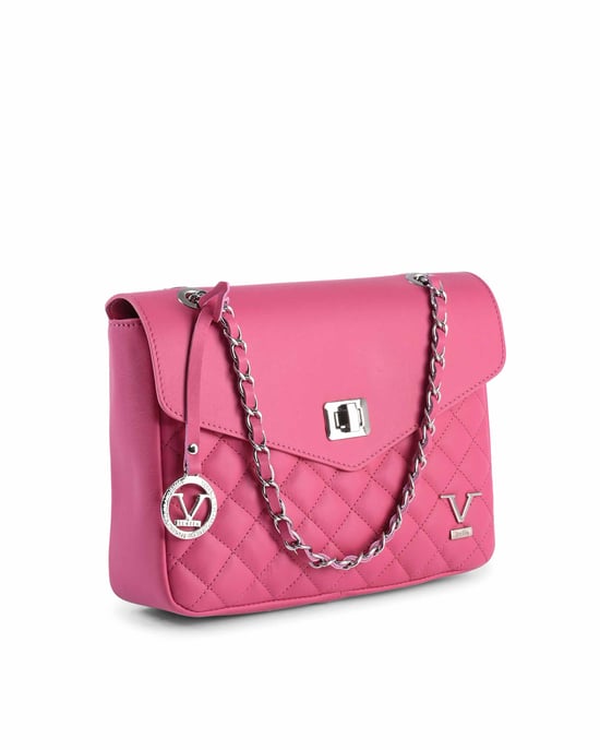 V Italia Womens Shoulder Bag V024M-S Sauvage Fuxia