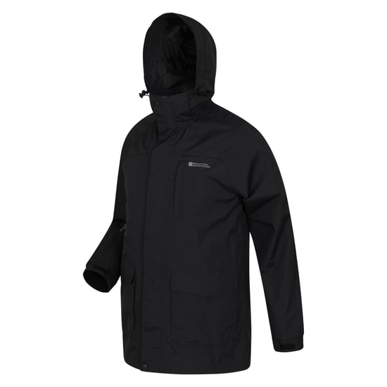 Mountain Warehouse Heren Glacier II Lange Waterdichte Jas (Zwart) - Image 4