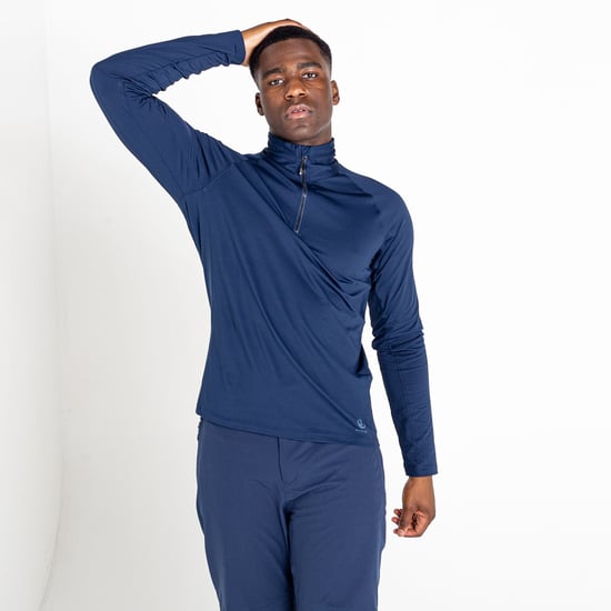 Dare 2B Mens Fuser Core Stretch Half Zip Thermal Top (Nightfall Navy)