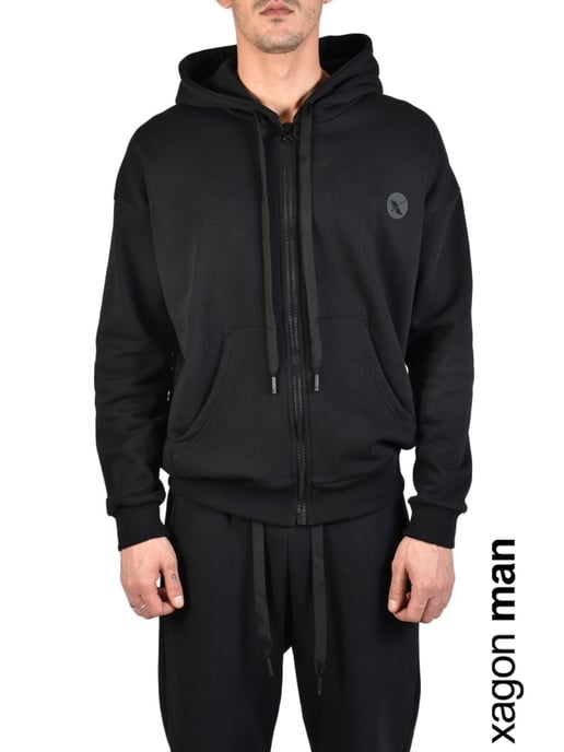 Xagon Man blouse Fleece Mannen zwart - Image 6