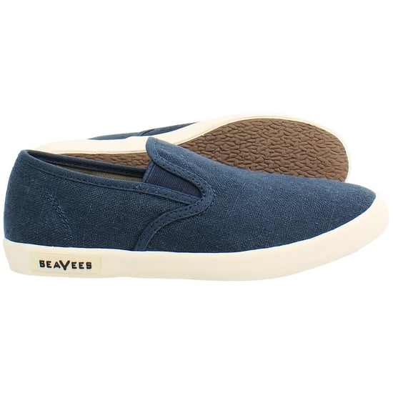 Seavees Baja Standard Dames Blauwe Plimsolls - Image 4