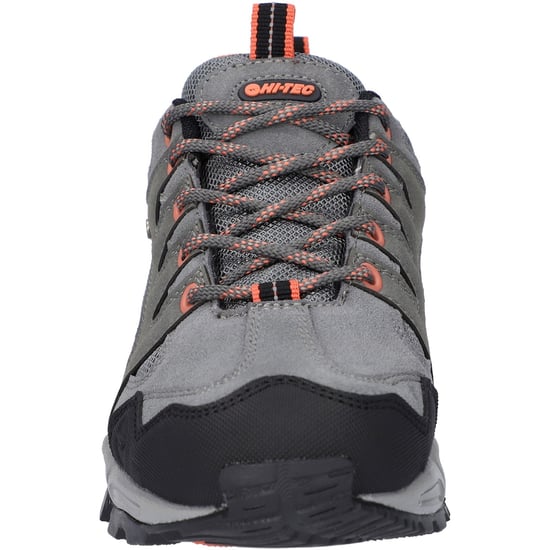 Hi-Tec Auckland Lite Leren Wandelschoenen Voor Dames In Staal/Koraal/Cool Grijs - Image 3