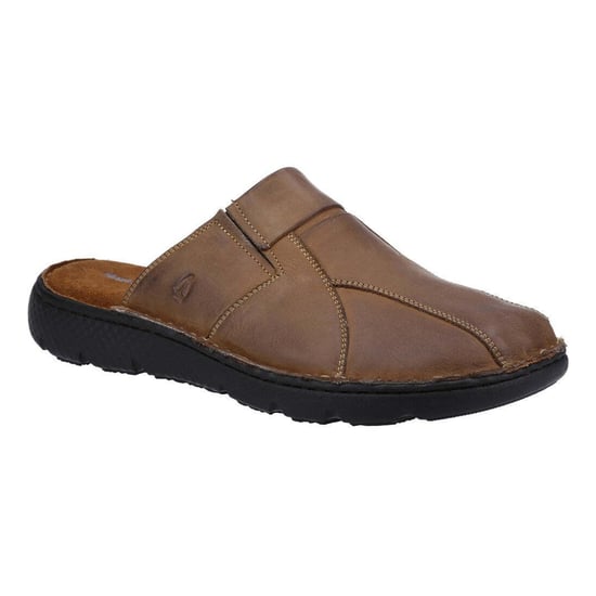 Hush Puppies Mens Carson Leather Mules (Brown)
