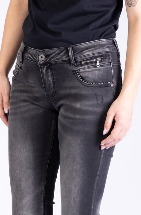Vivien Ladies Jeans Black Slim Fit