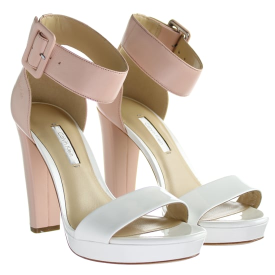 Calvin Klein Caitlin Womens White/Pink Shoes