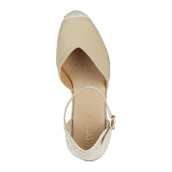 Geox D GELSA Dames Lichtzand Sandalen - Image 4