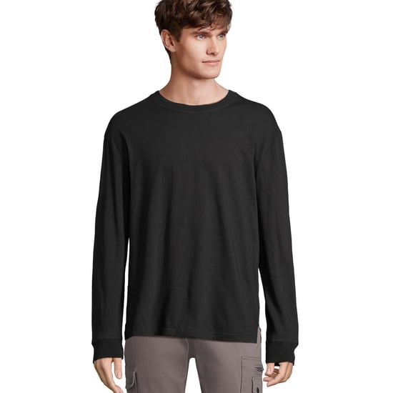 SOLS Unisex volwassen Pioneer T-shirt met lange mouwen (Diep zwart) - Image 1